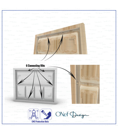 Servis Platter 100 ,3 file stl, 3D Model for CNC data